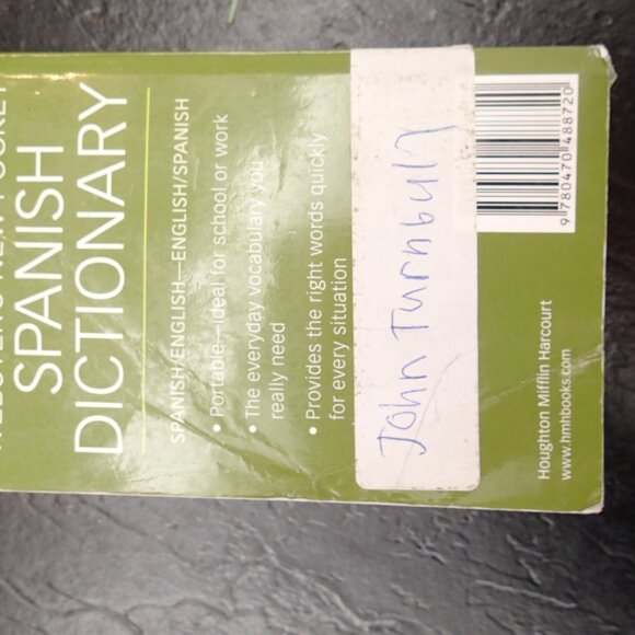 Websters New Pocket Spanish dictionary - Picture 2 of 2